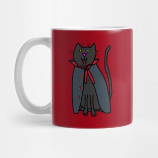 Halloween Horror Vampire Cat Mug